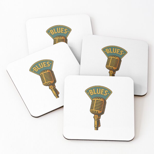 Item preview, Blues Music Microphone Design – Vintage Jazz & Soul Art designed and sold by Fleetwood1994.