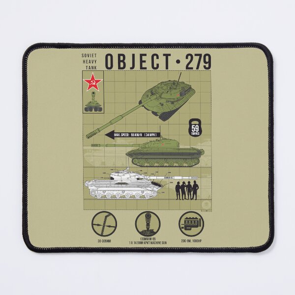 Item preview, Object 279 Technical Blueprint Soviet Cold War Heavy Tank Diagram designed and sold by FAawRay.