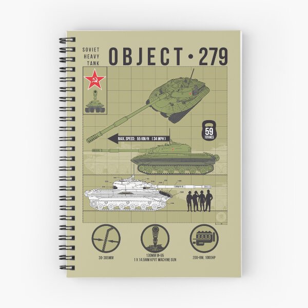 Item preview, Object 279 Technical Blueprint Soviet Cold War Heavy Tank Diagram designed and sold by FAawRay.