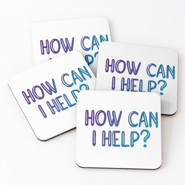 Item preview, How can I help? (blue) designed and sold by PaulaPatata.
