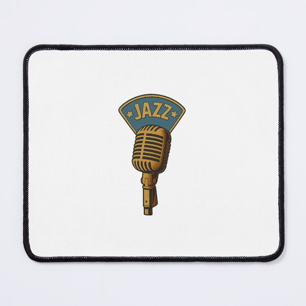 Item preview, Jazz Microphone Art – Vintage Swing & Big Band Music Design designed and sold by Fleetwood1994.