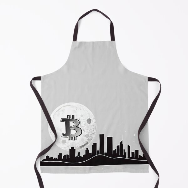 Item preview, Bitcoin Skyline | Minimalist City Skyline with Bitcoin Moon Line Art Design designed and sold by Stay Orange!.
