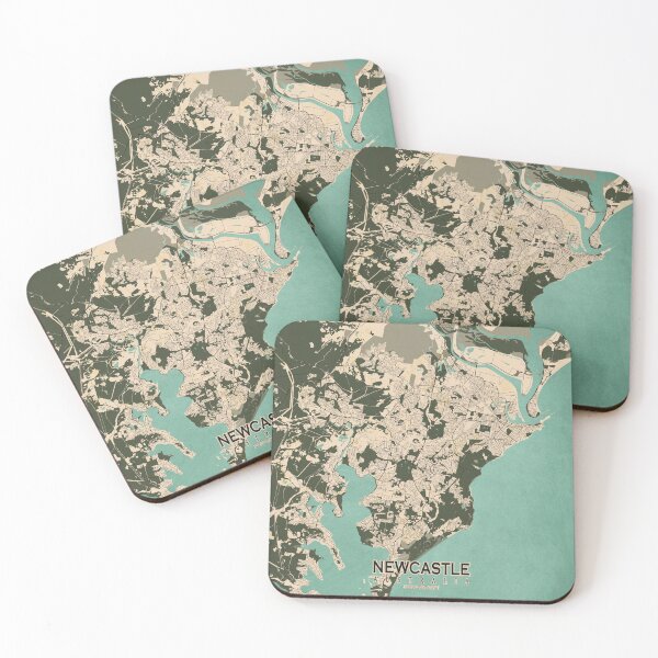 Item preview, Newcastle City Map of New South Wales, Australia - Vintage designed and sold by deMAP.