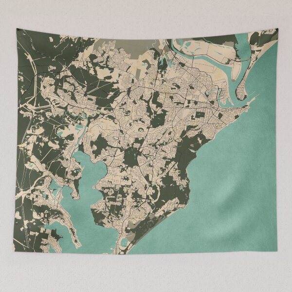 Item preview, Newcastle City Map of New South Wales, Australia - Vintage designed and sold by deMAP.