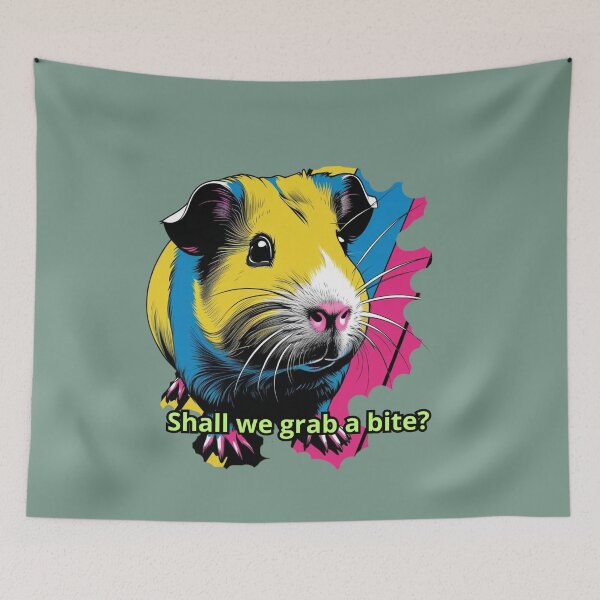 Item preview, My Fluffy Guinea Pig – Cute & Cuddly Pet Art designed and sold by dotitoko.