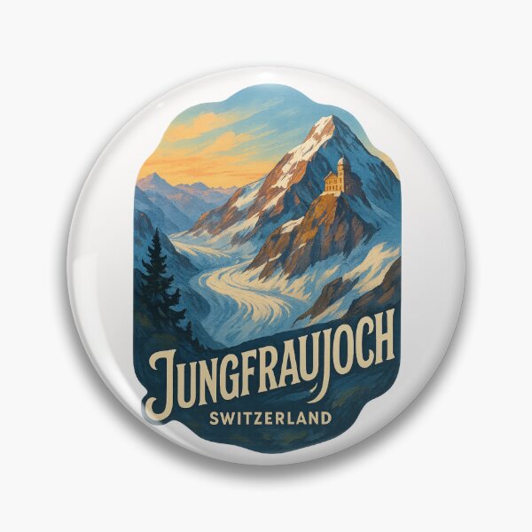 Item preview, Jungfraujoch Mountain Sunset Switzerland designed and sold by Places On Earth.