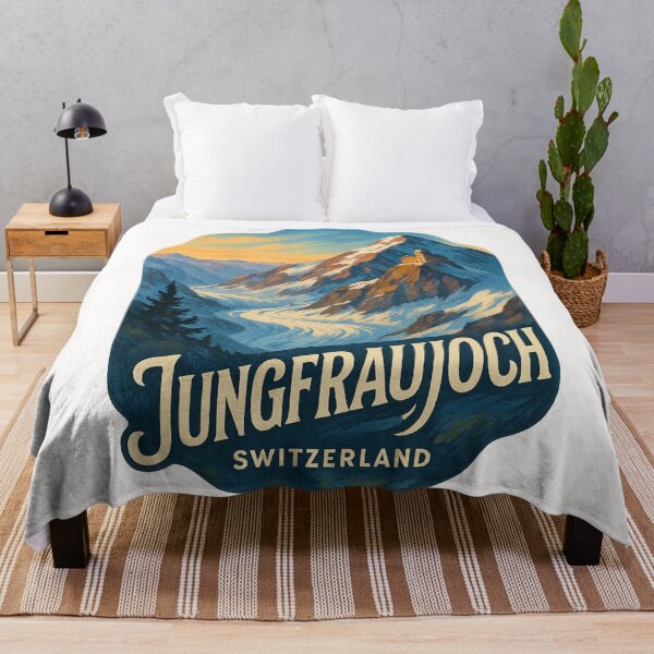 Item preview, Jungfraujoch Mountain Sunset Switzerland designed and sold by Places On Earth.