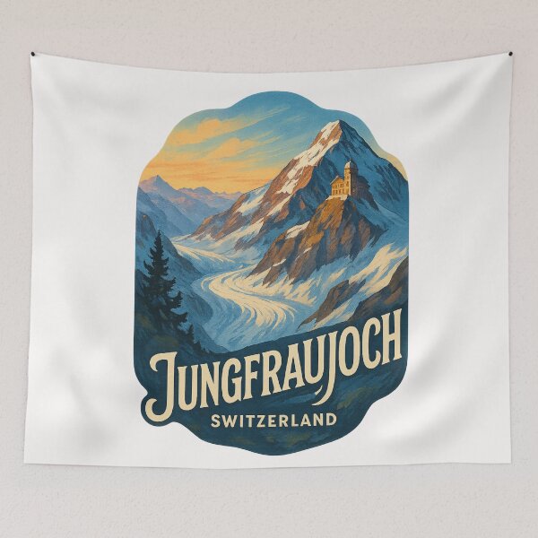Item preview, Jungfraujoch Mountain Sunset Switzerland designed and sold by Places On Earth.