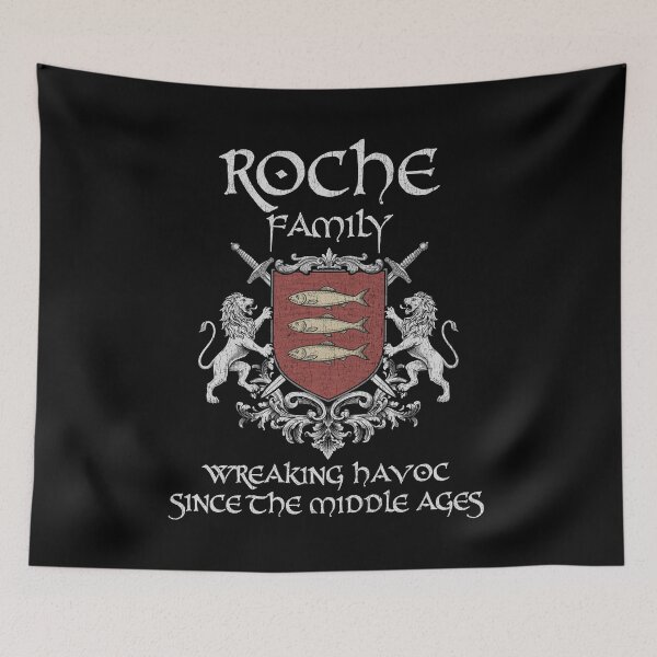 Item preview, Roche Family Crest – Medieval Heritage Emblem for Ancestry Lovers & Vintage Style Fans designed and sold by 9X FR.