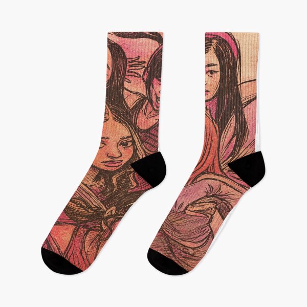 Item preview, Pink Retro Girl Gang – Hand Drawn Aesthetic Art, Gnarly Music album designed and sold by ZagonShop.
