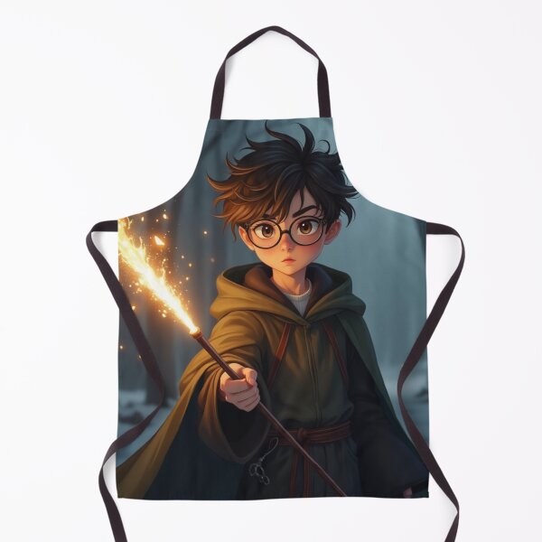 Item preview, Anime Wizard Boy with Glasses – Magical Academy Art designed and sold by DeeNewcastle.