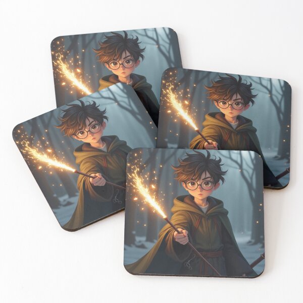 Item preview, Anime Wizard Boy with Glasses – Magical Academy Art designed and sold by DeeNewcastle.