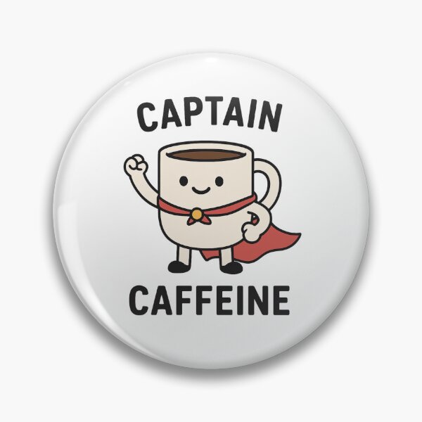 Item preview, Captain Caffeine – Superhero Coffee Cup Design designed and sold by SlomianyPisarz.