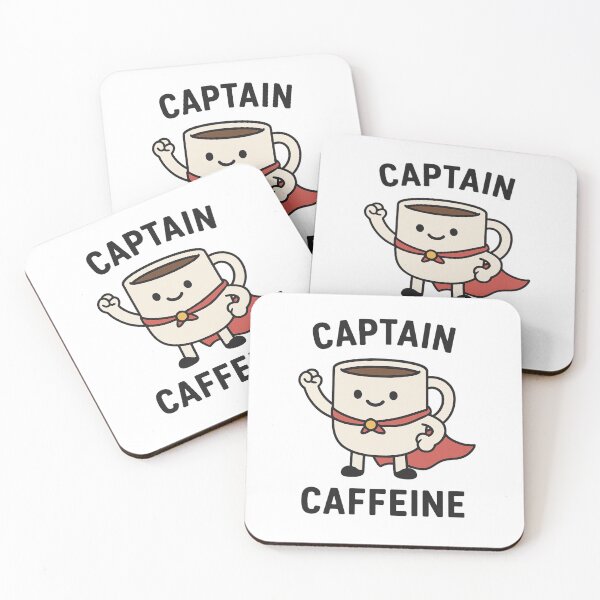 Item preview, Captain Caffeine – Superhero Coffee Cup Design designed and sold by SlomianyPisarz.