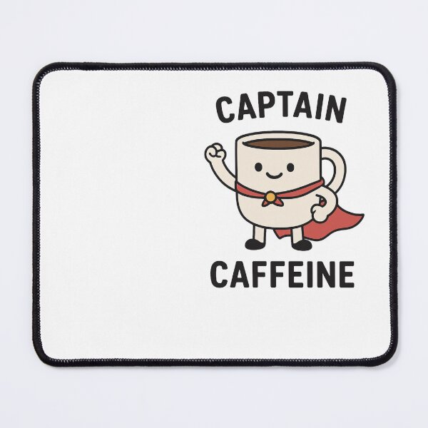 Item preview, Captain Caffeine – Superhero Coffee Cup Design designed and sold by SlomianyPisarz.