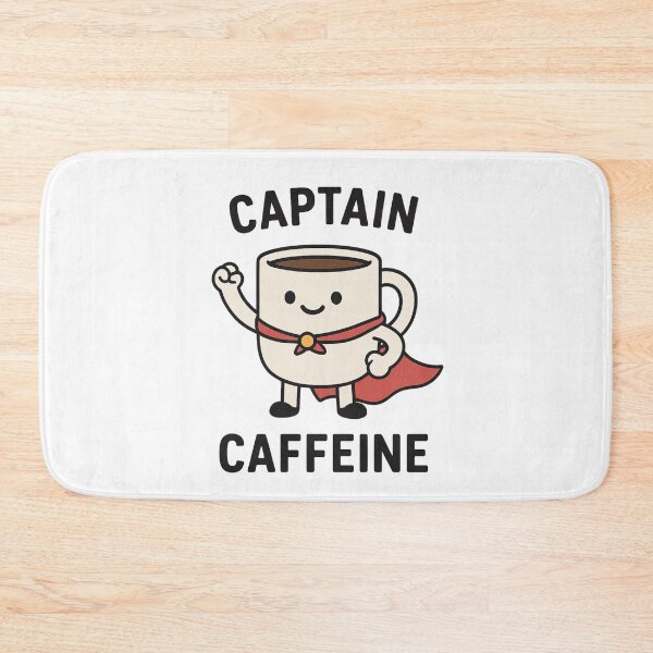 Item preview, Captain Caffeine – Superhero Coffee Cup Design designed and sold by SlomianyPisarz.