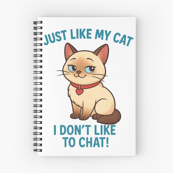 Item preview, Just Like My Cat, I Don't Like To Chat! Funny Cat Introvert Humor Design For Introverted Cat Lovers: Introverts Unite! designed and sold by AlphaBetulia.
