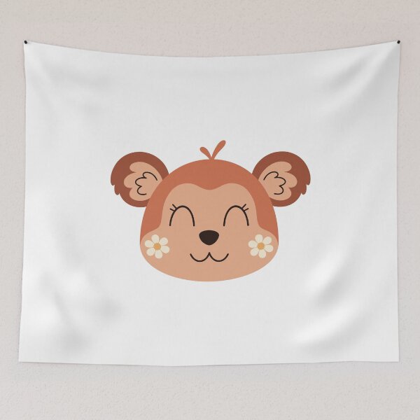 Item preview, Cute Cartoon Monkey Face designed and sold by Julza Art.