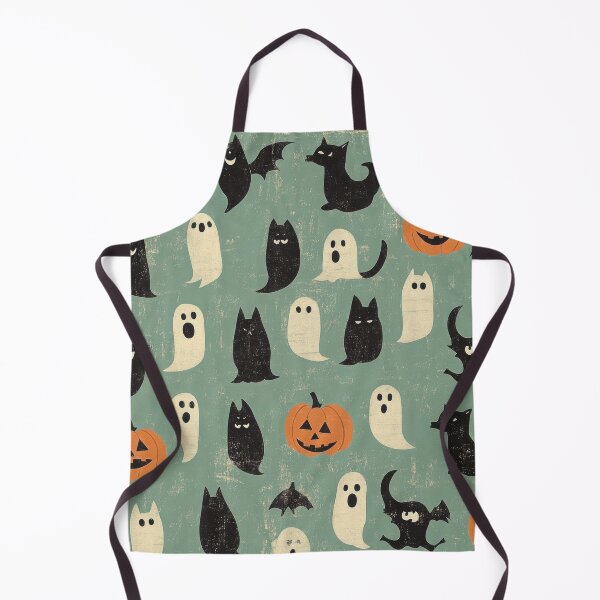 Item preview, Halloween green pattern with pumpkins and spooky bats designed and sold by cocomelon168.