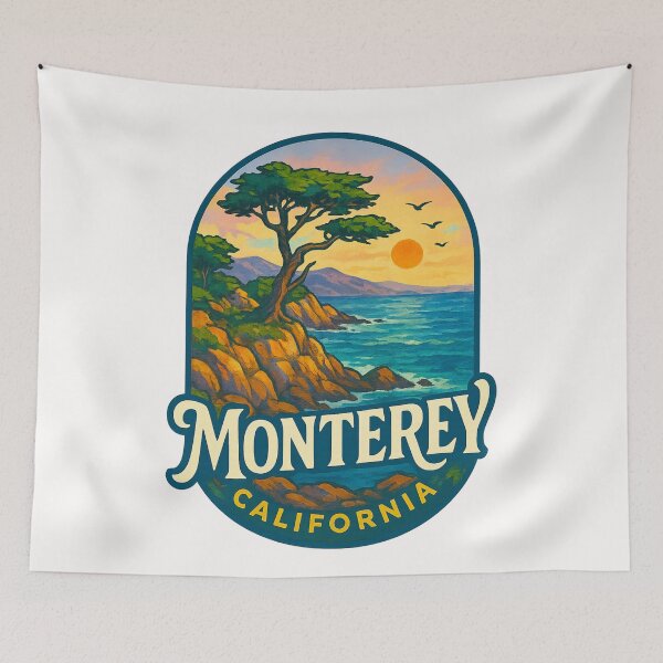 Item preview, Sunset Over Monterey Coast California designed and sold by Places On Earth.
