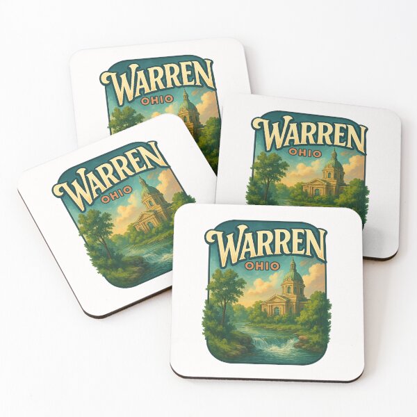Item preview, Warren Ohio Courthouse by the River designed and sold by Places On Earth.