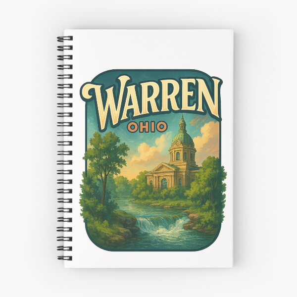 Item preview, Warren Ohio Courthouse by the River designed and sold by Places On Earth.