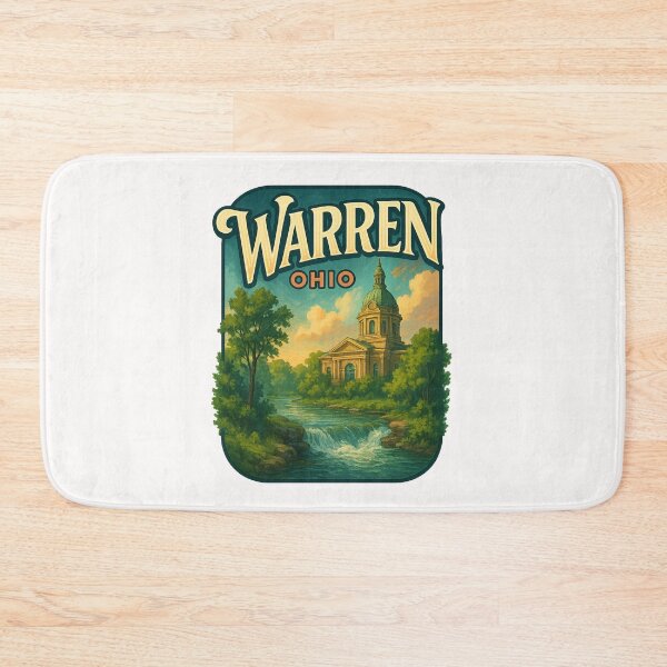 Item preview, Warren Ohio Courthouse by the River designed and sold by Places On Earth.