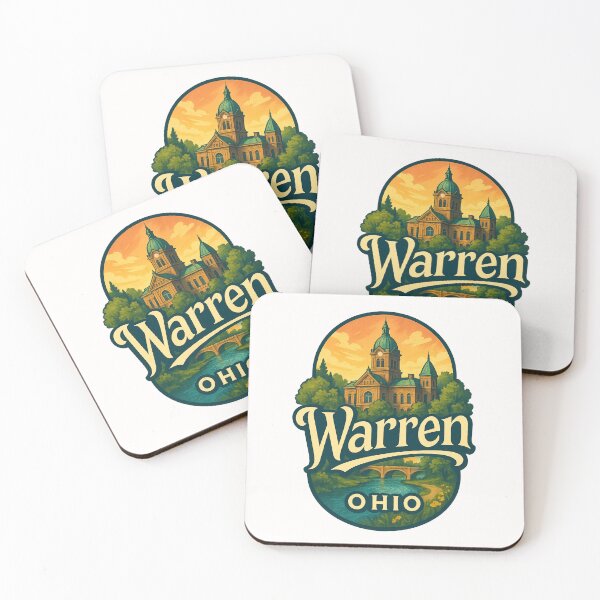 Item preview, Warren Ohio Historic Courthouse and Bridge designed and sold by Places On Earth.