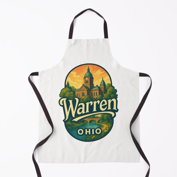 Item preview, Warren Ohio Historic Courthouse and Bridge designed and sold by Places On Earth.