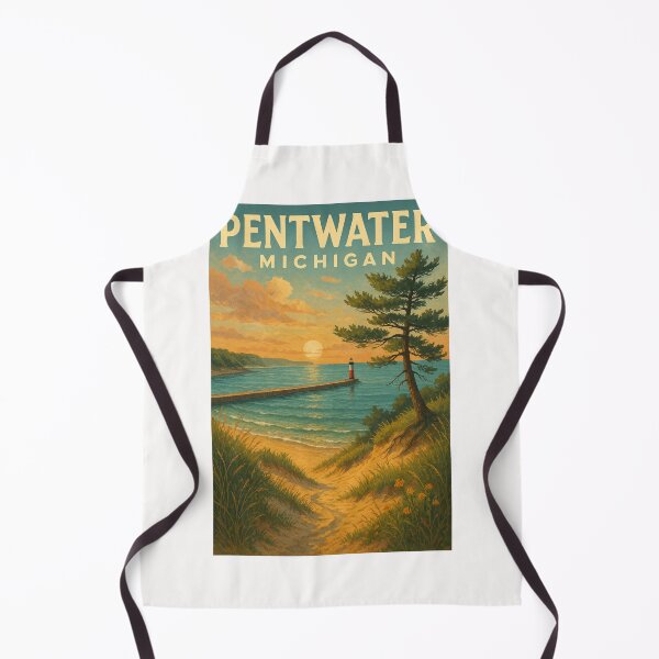 Item preview, Pentwater Michigan Lakeshore Lighthouse Sunset designed and sold by Places On Earth.