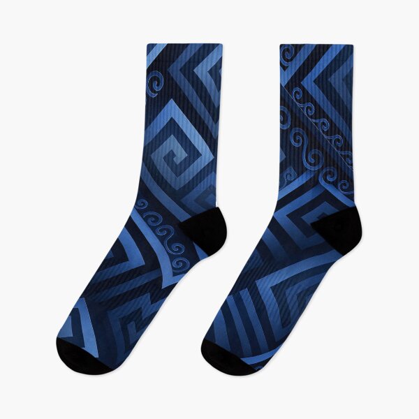Item preview, Blue Geometric Maze designed and sold by Kaleidoscope Print.