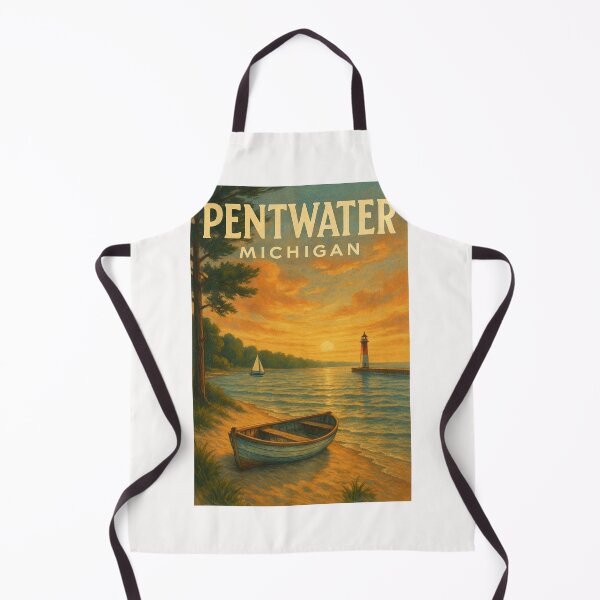 Item preview, Tranquil Sunset at Pentwater Michigan designed and sold by Places On Earth.