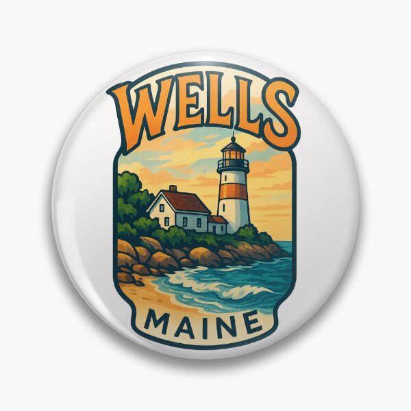 Item preview, Wells Maine Coastal Lighthouse and Cottage designed and sold by Places On Earth.