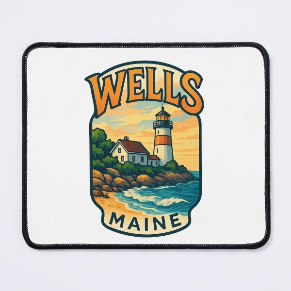 Item preview, Wells Maine Coastal Lighthouse and Cottage designed and sold by Places On Earth.