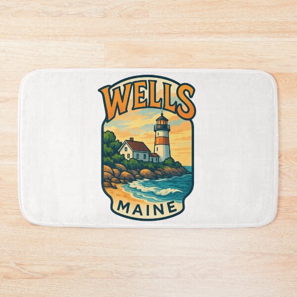 Item preview, Wells Maine Coastal Lighthouse and Cottage designed and sold by Places On Earth.