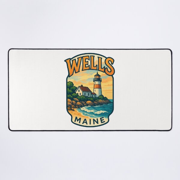 Item preview, Wells Maine Coastal Lighthouse and Cottage designed and sold by Places On Earth.