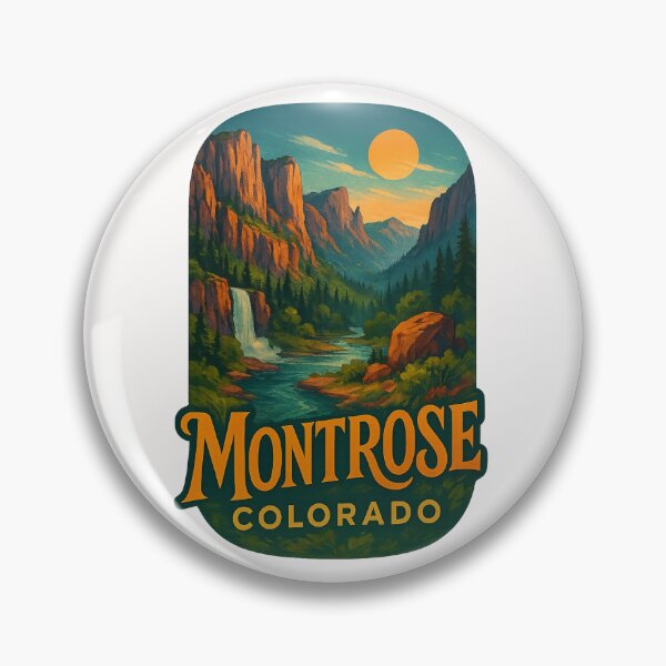 Item preview, Montrose Colorado Waterfall Canyon at Sunset designed and sold by Places On Earth.