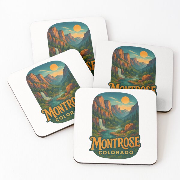 Item preview, Montrose Colorado Waterfall Canyon at Sunset designed and sold by Places On Earth.