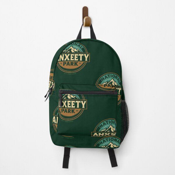 Item preview, National Anxiety Park Retro Badge Poster designed and sold by KK-Black34.