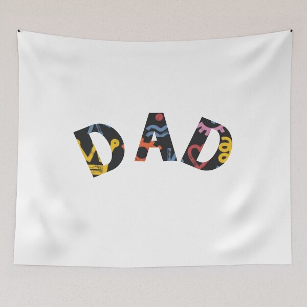 Item preview, DAD Abstract Art Design - Colorful Pattern Typography designed and sold by Colorful-Garden.