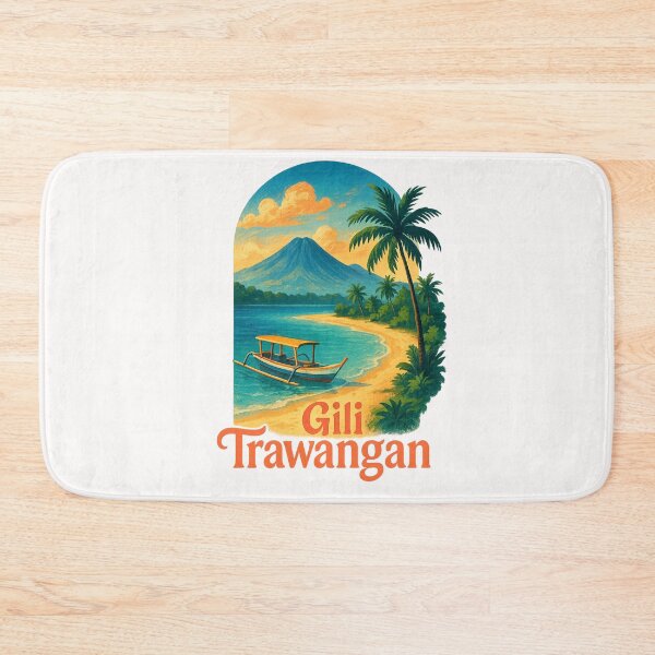 Item preview, Gili Trawangan Island with Mount Rinjani View designed and sold by Places On Earth.