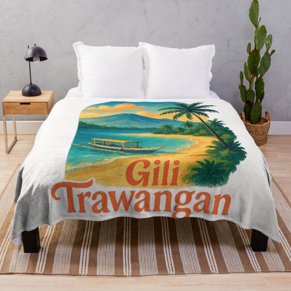 Item preview, Gili Trawangan Island with Mount Rinjani View designed and sold by Places On Earth.