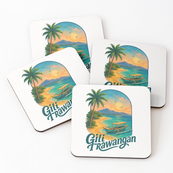 Item preview, Sunset Shoreline of Gili Trawangan Indonesia designed and sold by Places On Earth.
