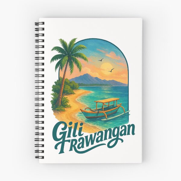 Artikelvorschau, Sonnenuntergang an der Küste von Gili Trawangan, Indonesien entworfen und verkauft von Places On Earth.