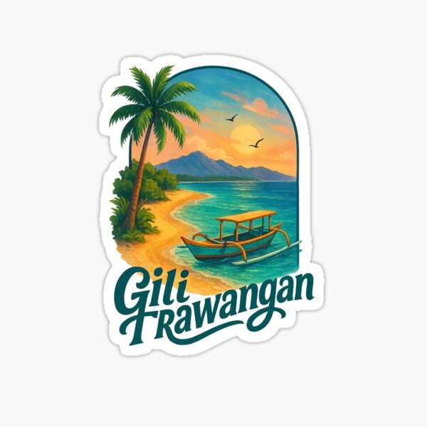 Sunset Shoreline of Gili Trawangan Indonesia