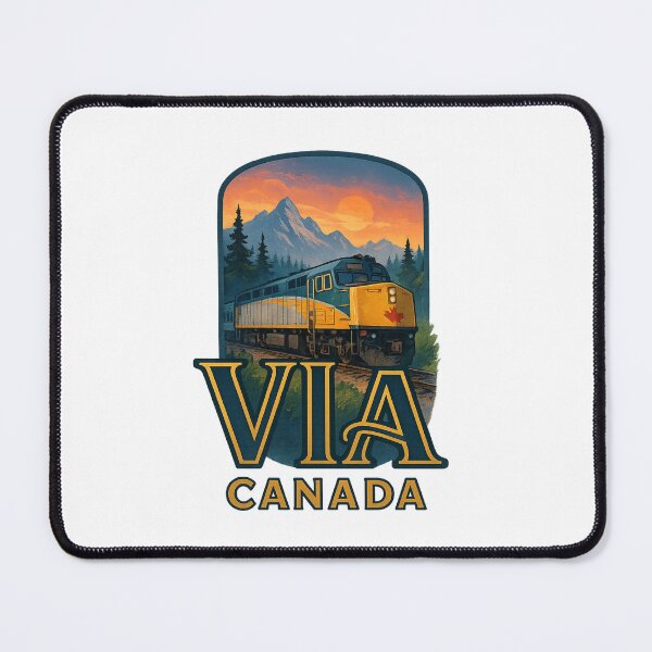 Item preview, VIA Canada Train Through the Rockies at Sunset designed and sold by Places On Earth.