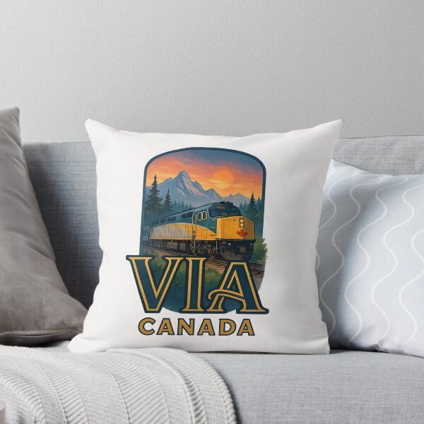 Item preview, VIA Canada Train Through the Rockies at Sunset designed and sold by Places On Earth.