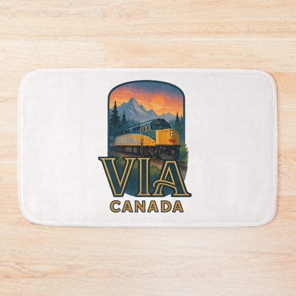 Item preview, VIA Canada Train Through the Rockies at Sunset designed and sold by Places On Earth.