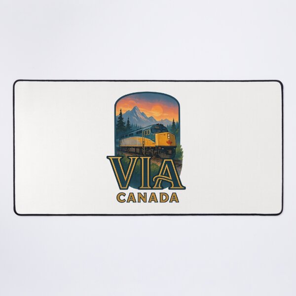Item preview, VIA Canada Train Through the Rockies at Sunset designed and sold by Places On Earth.