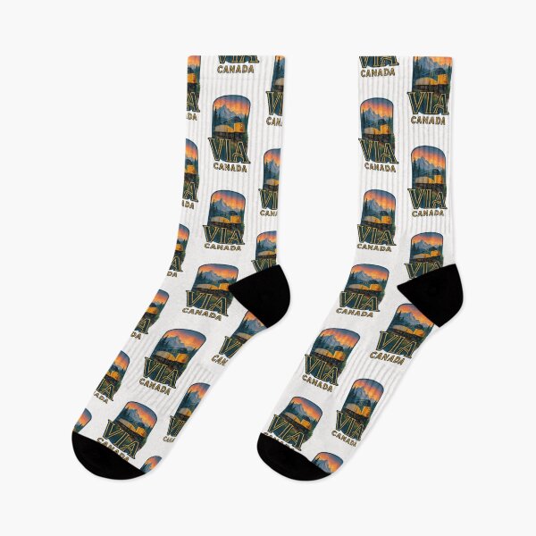 Item preview, VIA Canada Train Through the Rockies at Sunset designed and sold by Places On Earth.